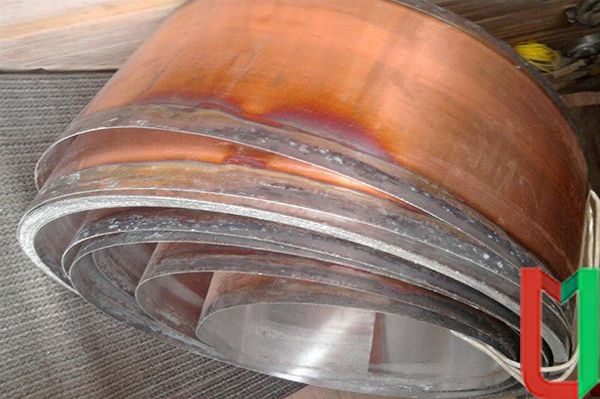 Биметаллическая лента МСтМ Медь-Сталь-Медь 0.3х150 мм